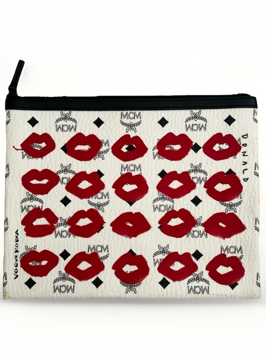 MCM Handbags - Authentic MCM Visetos Vogue Korea Limited Edition Zip Pouch by‎ Donald Robertson